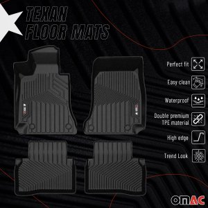 Mercedes-Benz E-Class Floor Mats - Front + Rear - Omac - Texan - 2017